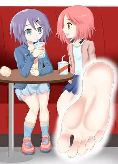 A CG collection of getting smaller and being stepped on by a girl