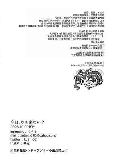 Kyou, Uchi Konai? | 今天,来我家吗?