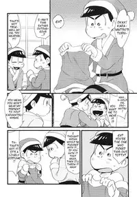 (Kahou wa Nete Matsu 6) [MatsuCha. (Maccha)] Present o Mawasou! | Let’s give a present! (Osomatsu-san) [English] [Rotti Totti]