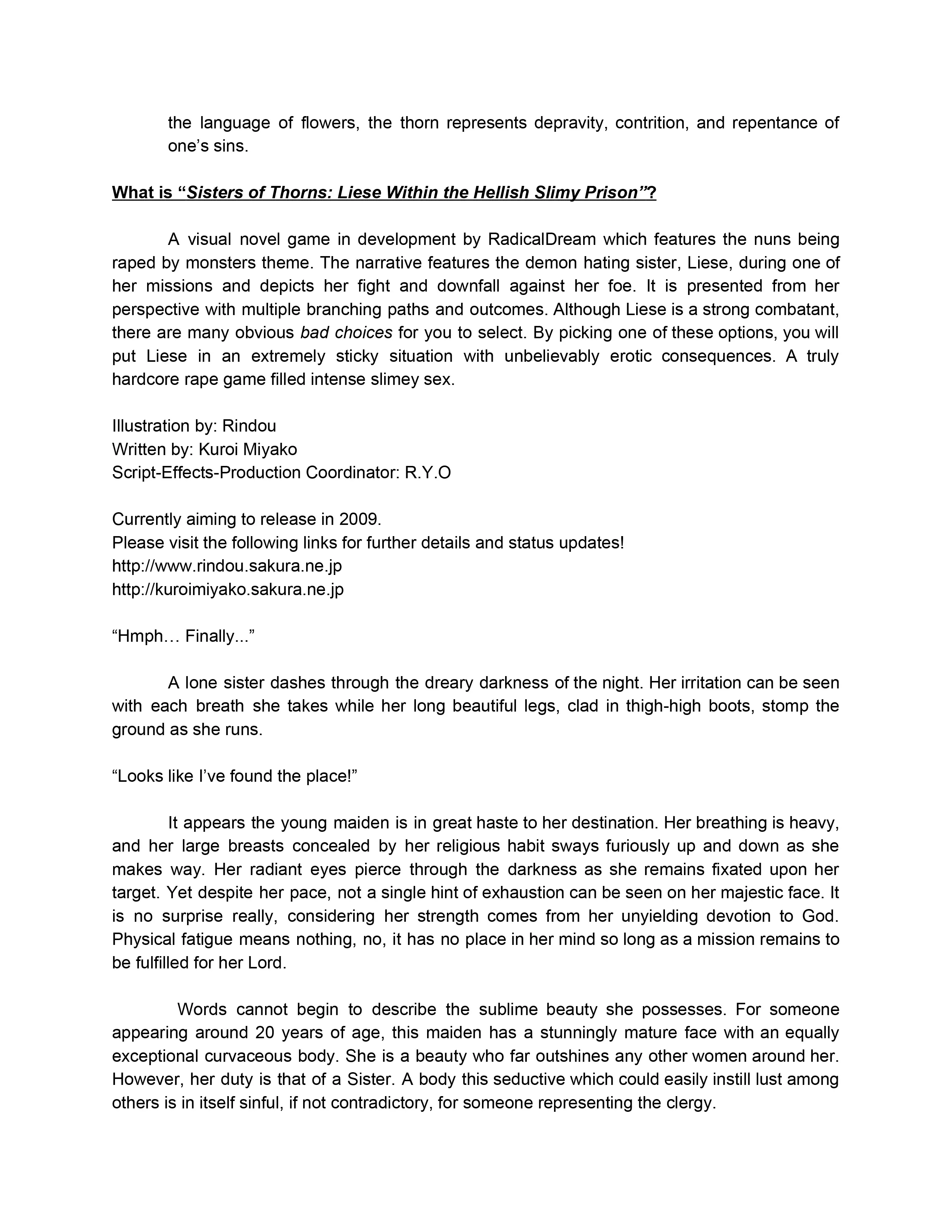 Liese Within the Hellish Slimy Prison: Appetizer Complete