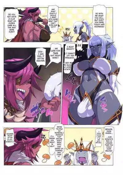 Ogre tai Dark Elf Ogre Hanshoku Dai Sakusen | Ogre Vs Dark Elf - Ogre Mating Season