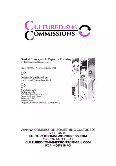 Genkai Choukyou I - Capacity Training