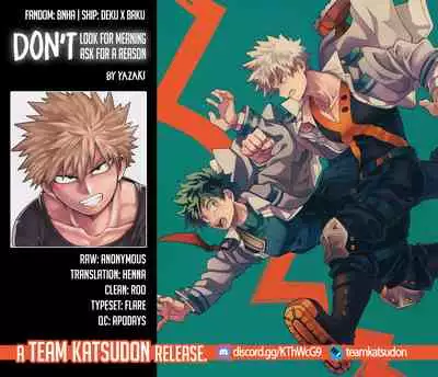 Imi o Sasuna Riyuu o Touna | Don't Look for Meaning, Don't Ask for a Reason