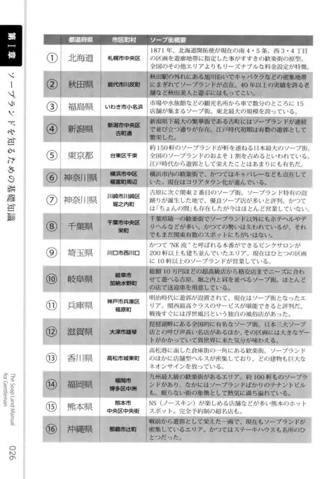 Illustrated Manual of Sex Industry for Beginners With Detailed Explanations of Soaplands