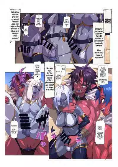 Ogre tai Dark Elf Ogre Hanshoku Dai Sakusen | Ogre Vs Dark Elf - Ogre Mating Season
