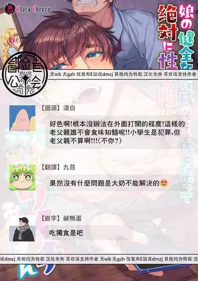 Musume no Kenzen na Ikusei no Tame Karada o Hatte Zettai ni Seikou Soshi suru Batsuichi Otou-san | 为了女儿的健全成长拼上老命，离过一次婚的单亲父亲绝对要阻止性交发生 Ch. 1