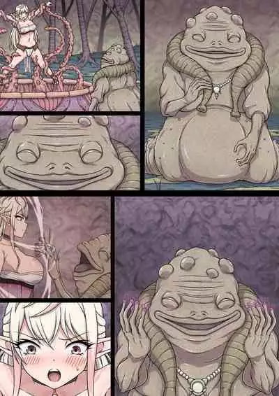 Yuwaku Kyonyuu Onna Elf ha Sakunyuu Monster no Esa ni sare～Jiman no Kyonyuu wo H ni Kaizou sare Sakunyuu Jigoku ni Otosareru Karada～