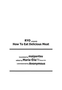 [Ryo] Oishii Oniku no Meshiagarikata | How To Eat Delicious Meat Ch. 1-8 [English] =Anonymous + maipantsu + EroMangaGirls=