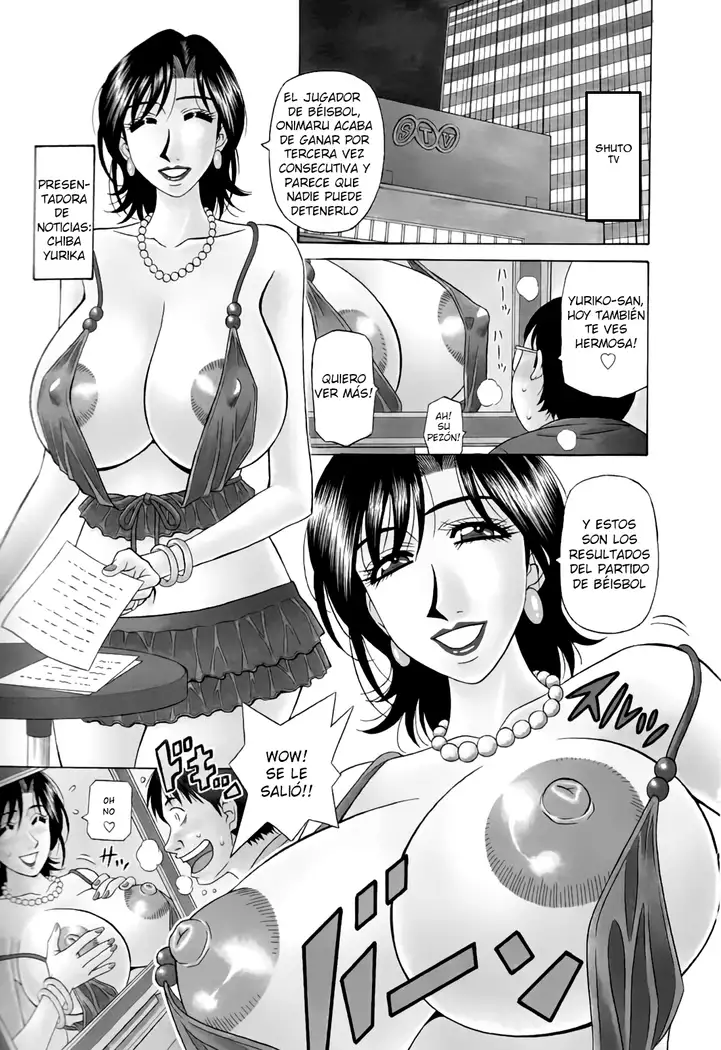 Hitoduma Bakunyuu Announcer Yuriko-san Ch.1-5