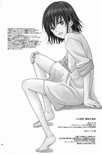 (C82) [Mist Field (Katase Kirino)] Hito no Ondo Kikai no Ondo | A Human's Temperature, A Machine's Temperature (NO.6) [English] [Marumochi Scans]