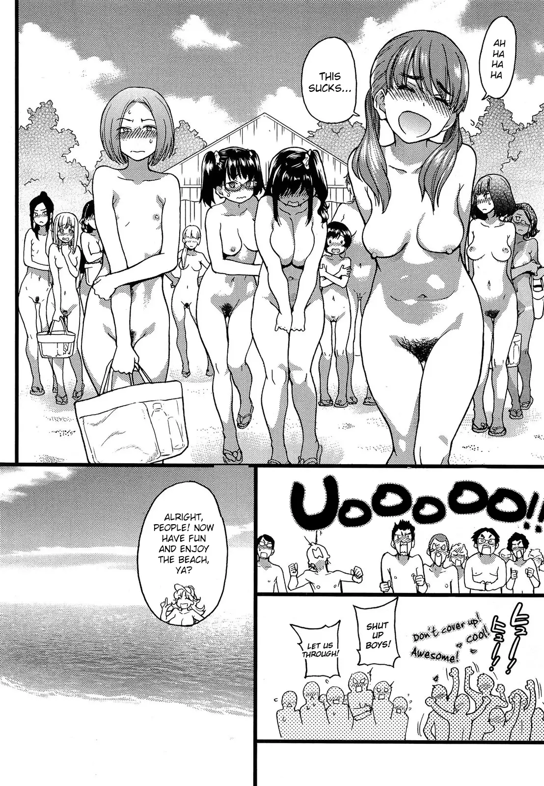 Nudist Beach ni Syuugaku Ryokoude!! Ch. 1-9