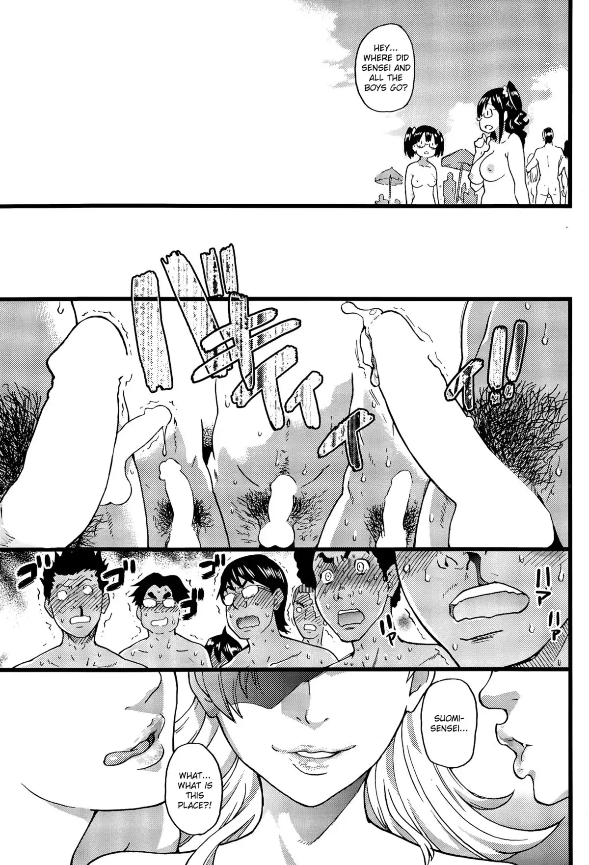 Nudist Beach ni Syuugaku Ryokoude!! Ch. 1-9