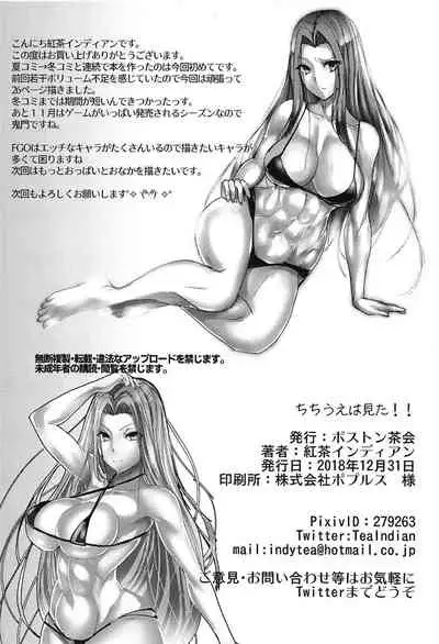 (C95) [Boston Tea Party (TeaIndian)] Chichiue wa Mita!! (Fate/Grand Order) [Chinese] [黎欧x新桥月白日语社]