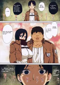 (C85) [8graphica (Yoshitama Ichirou, Nanakichi.)] Fukkin Joshi Mikasa Ackerman wa Taishuu ga Ki ni naru Otoshi goro. (Shingeki no Kyojin) [English]