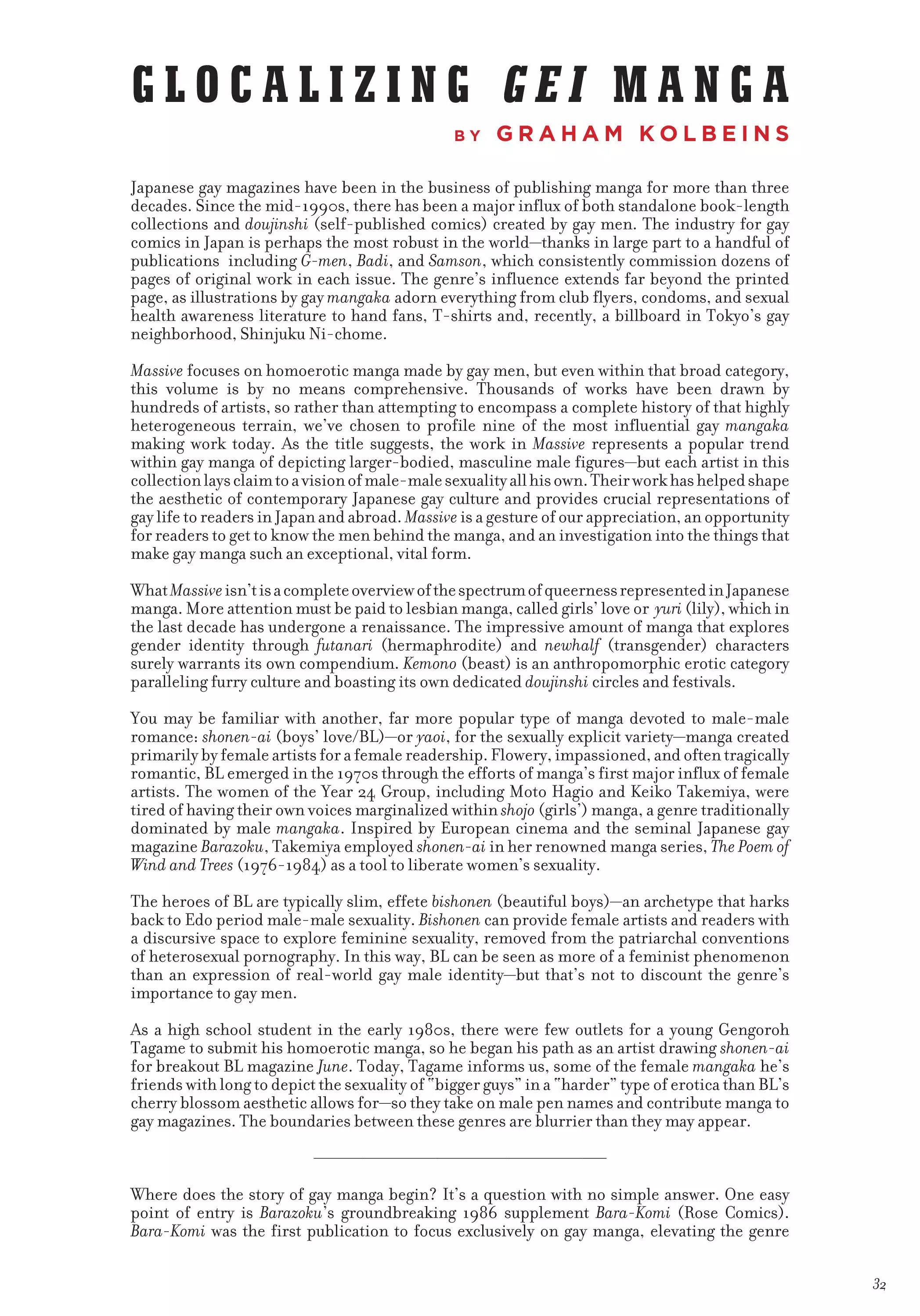 Massive - Gay Manga and the Men Who Make It