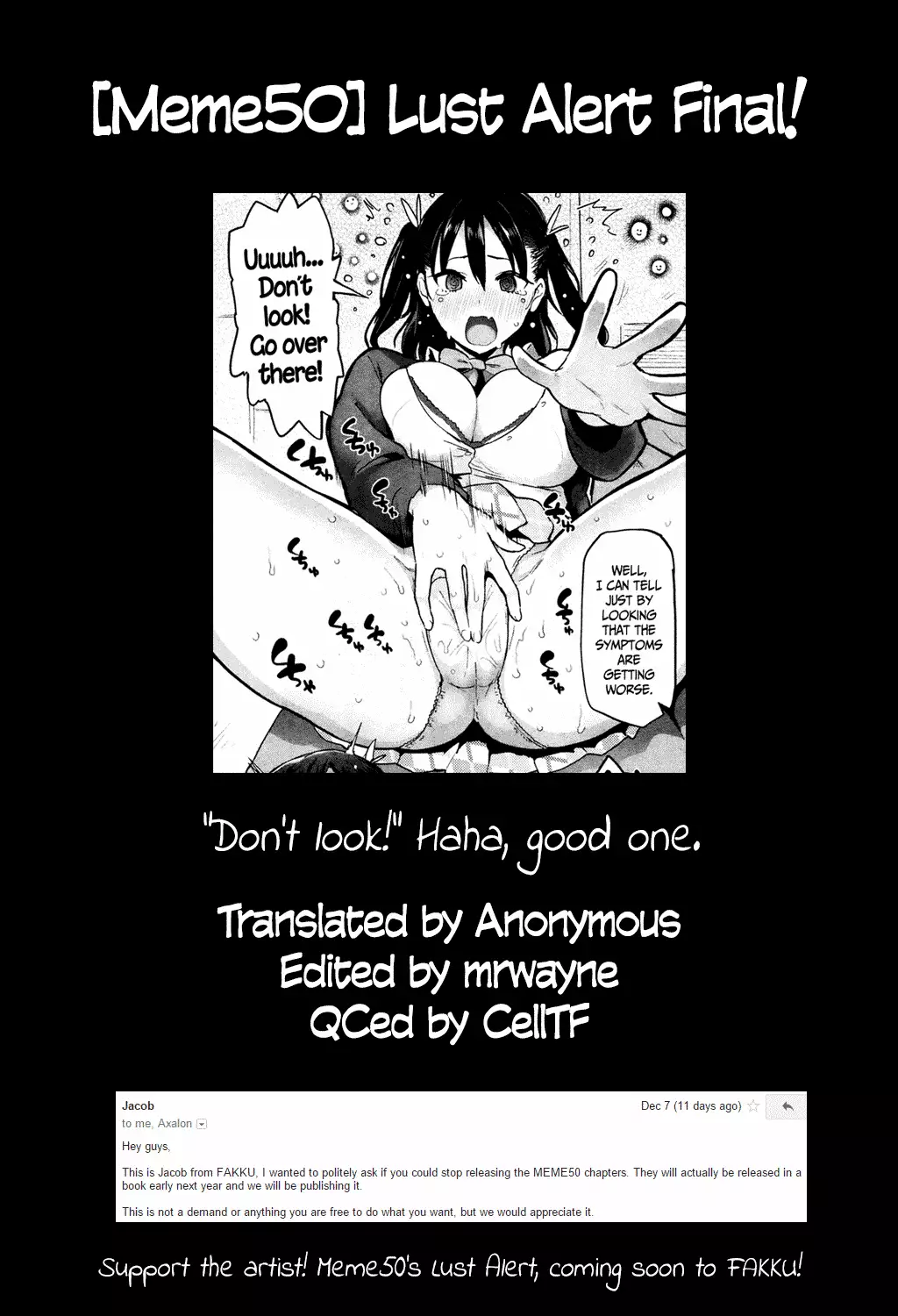 Yokujou Keihou FINAL! | Lust Alert FINAL! =CW=