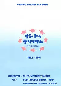 (C89) [HELL-ION (Yoshino.)] IN TO DELIRIUM (Touhou Project) [Chinese] [endlesslocus个人汉化]