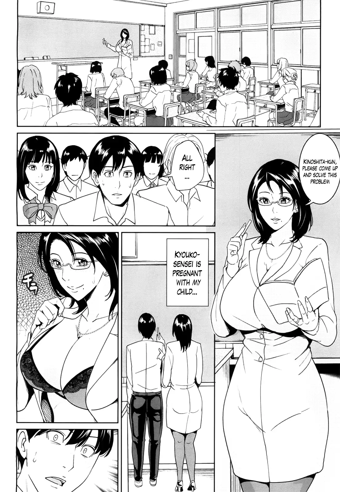 Kyouko Sensei to Boku no Himitsu | Kyouko-sensei and My Secret Ch. 1-4 END