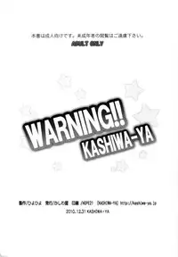 (C79) [Kashiwa-ya (Hiyo Hiyo)] WARNING!! (WORKING!!)