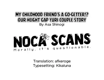 [No Such Agency (Sinogi Asa)] My Childhood Friend's a Go-Getter!? Our Height Gap Yuri Couple Story | Osananajimi wa Nikushoku-kei!? Kyou kara Shinchousa Yuri-ple [Decensored] [Noca Scans] [English] [Digital]