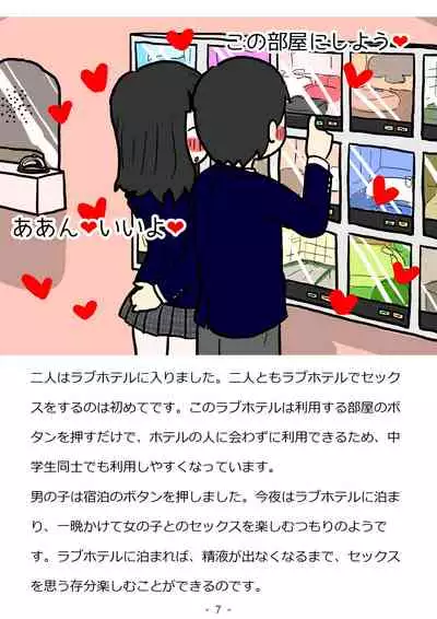 Shishunki no Otokonoko no Tame no Seikyouiku Doukyuusei no Onnanoko to Sex o Shite Aka-chan o Tsukuru Ohanashi