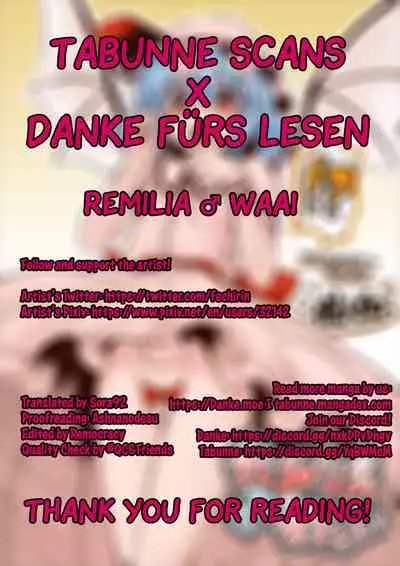 (Kouroumu 6) [Avion Village F (Fecchii)] Remilia ♂ Waai (Touhou Project) (English) [Tabunne Scans x Danke fürs Lesen]