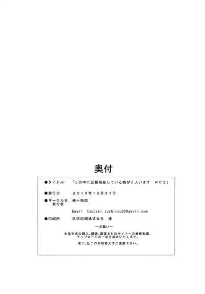 Kono Naka ni Kinshin Soukan Shiteiru Musume ga 3-nin Imasu #02 | 这些女孩当中正在近亲相奸的有3人 #2